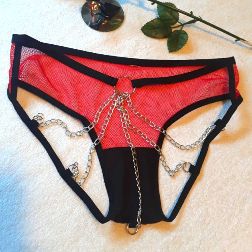 Red Chain Panty